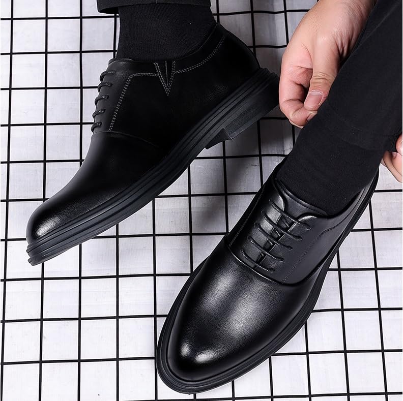 Casual Dress Shoes for Men Lace Up Men's Leather Slip-on Oxford2