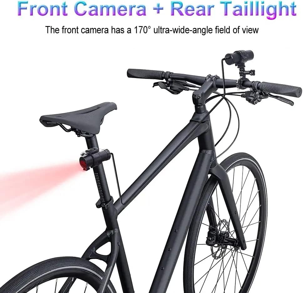 VSYSTO Motorcycle Bike Bicycle Camera HD 2K Sports Camera WiFi Action Camera Waterproof 170° Wide Angle Video Recorder Helmet Camera with Accessories Night Vision for Bike Bicycle Motorcycle