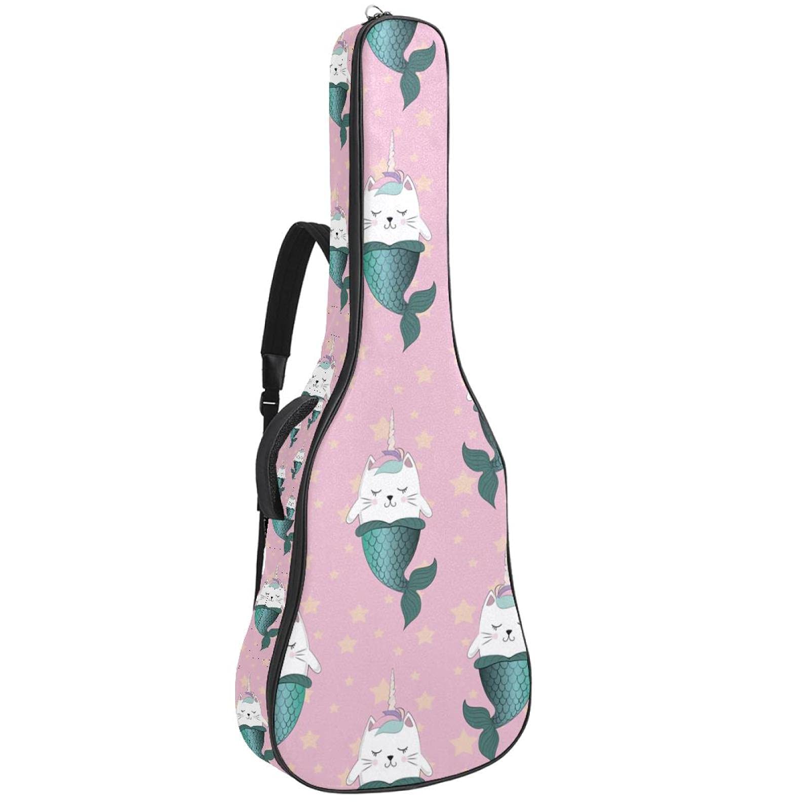 Sac à dos pour guitare classique et ukulélé rose licorne - 8