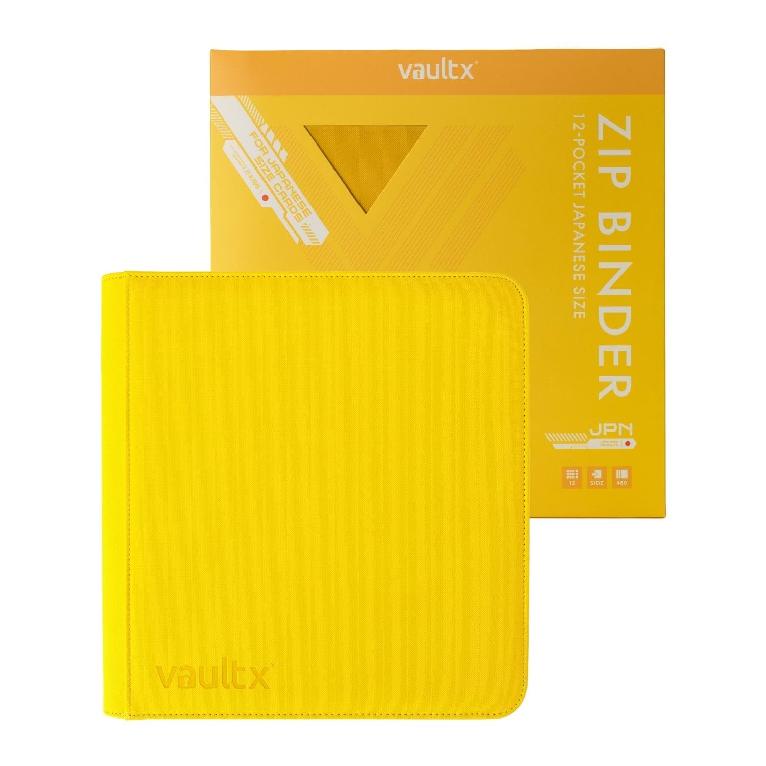 Vault X 12 Pocket Japanese Size Trading Card Binder 480 Cards (Yellow)