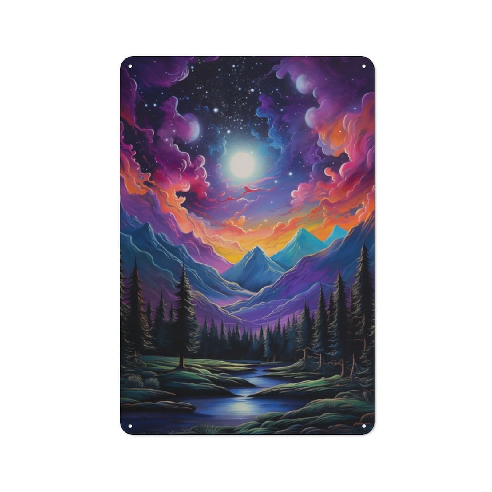 The Brightest Star Understated Metal Wall Decor 30x20cm, Decorative Metal Sign for Workspace, Cafe, Shop Or Desk Area