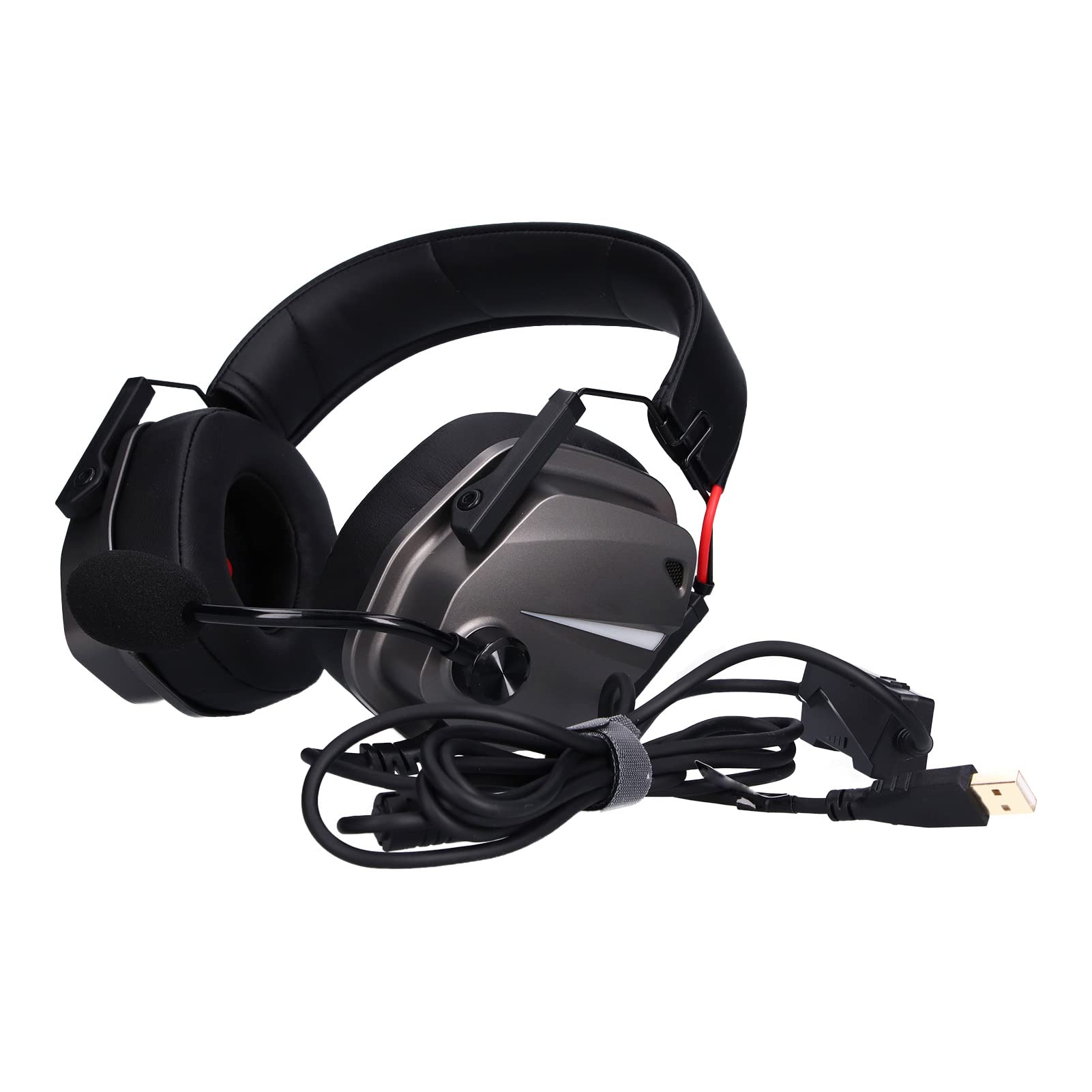 TAIDU THS310A2 Gamingowy Zestaw Słuchawkowy z Mikrofonem z redukcją Szumów Zestaw Słuchawkowy USB do Zestawów Słuchawkowych do Gier do Gier z Dźwiękiem Przestrzennym 7.1, do Komputera