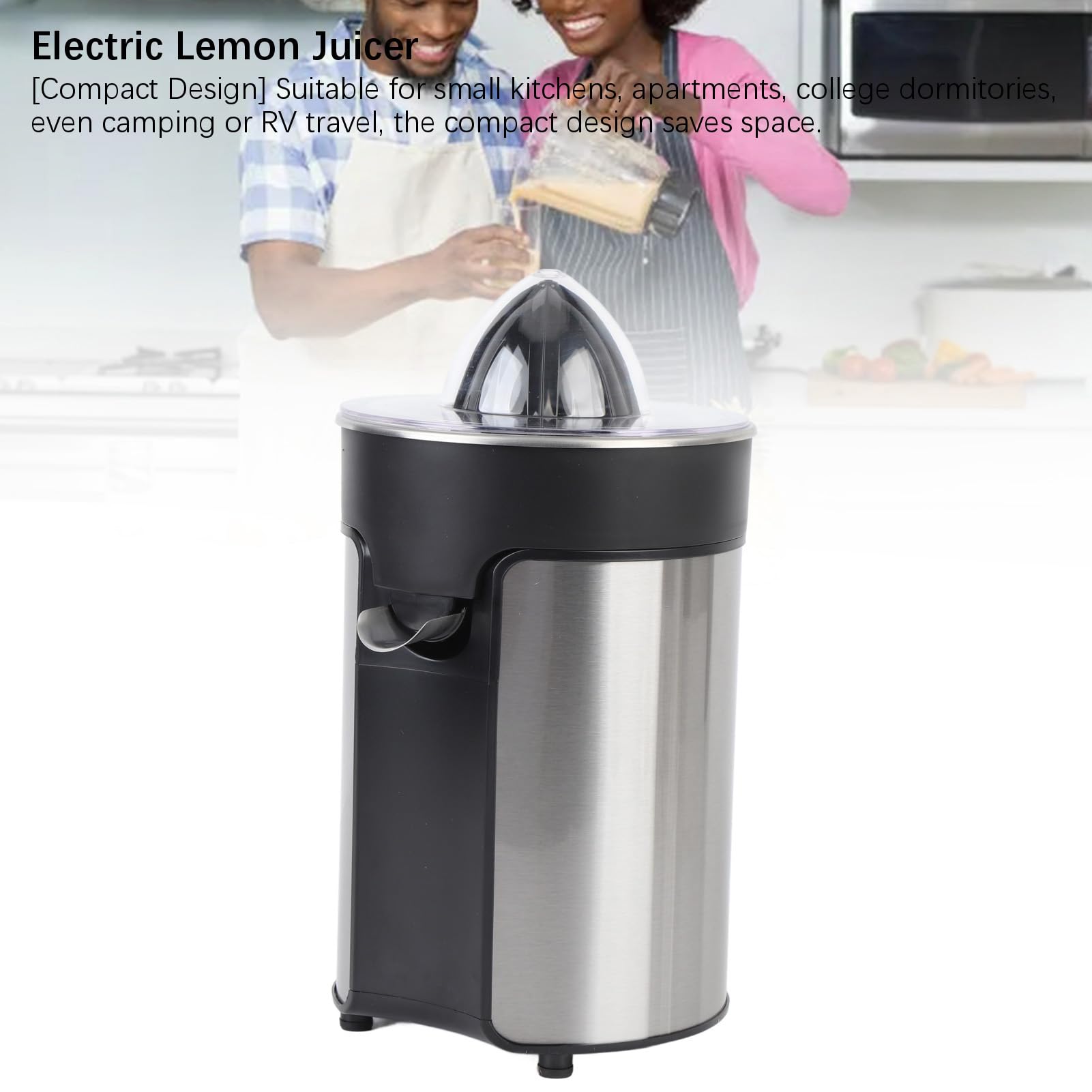 Exprimidor de Cítricos Recargables Eléctricos, 100W de Potencia de 300 Ml de Capacidad Automática de Naranja Limón Exprimidor Compacto Portátil Compacto Cítrico Eléctrico