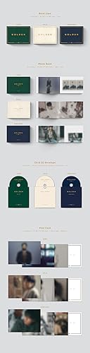 Miniatura 3 de BTS : JUNGKOOK GOLDEN (versión sólida) 1er álbum en solitario CD+póster+tarjeta fotográfica+etiqueta de símbolo+postal+libro de fotos+sobre