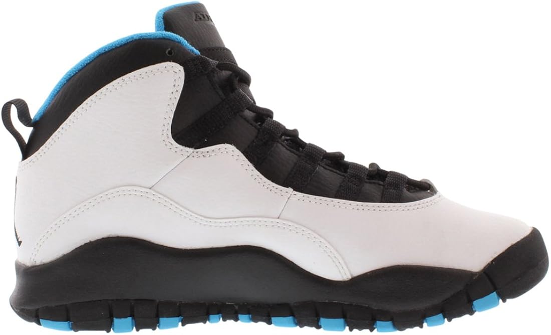 White and blue jordans 10 Clearance