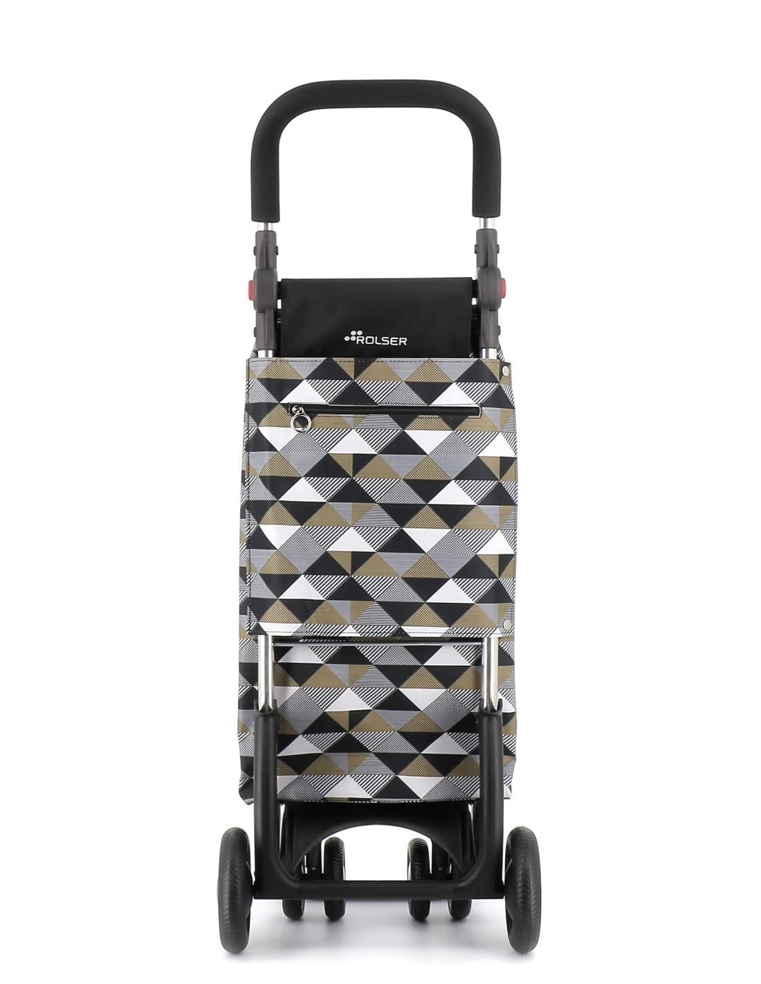 Rolser I-Bag Sahara 4.2 Tour Carrello Spesa In Alluminio | 2/4 Ruote Pirottanti | Nero - 4