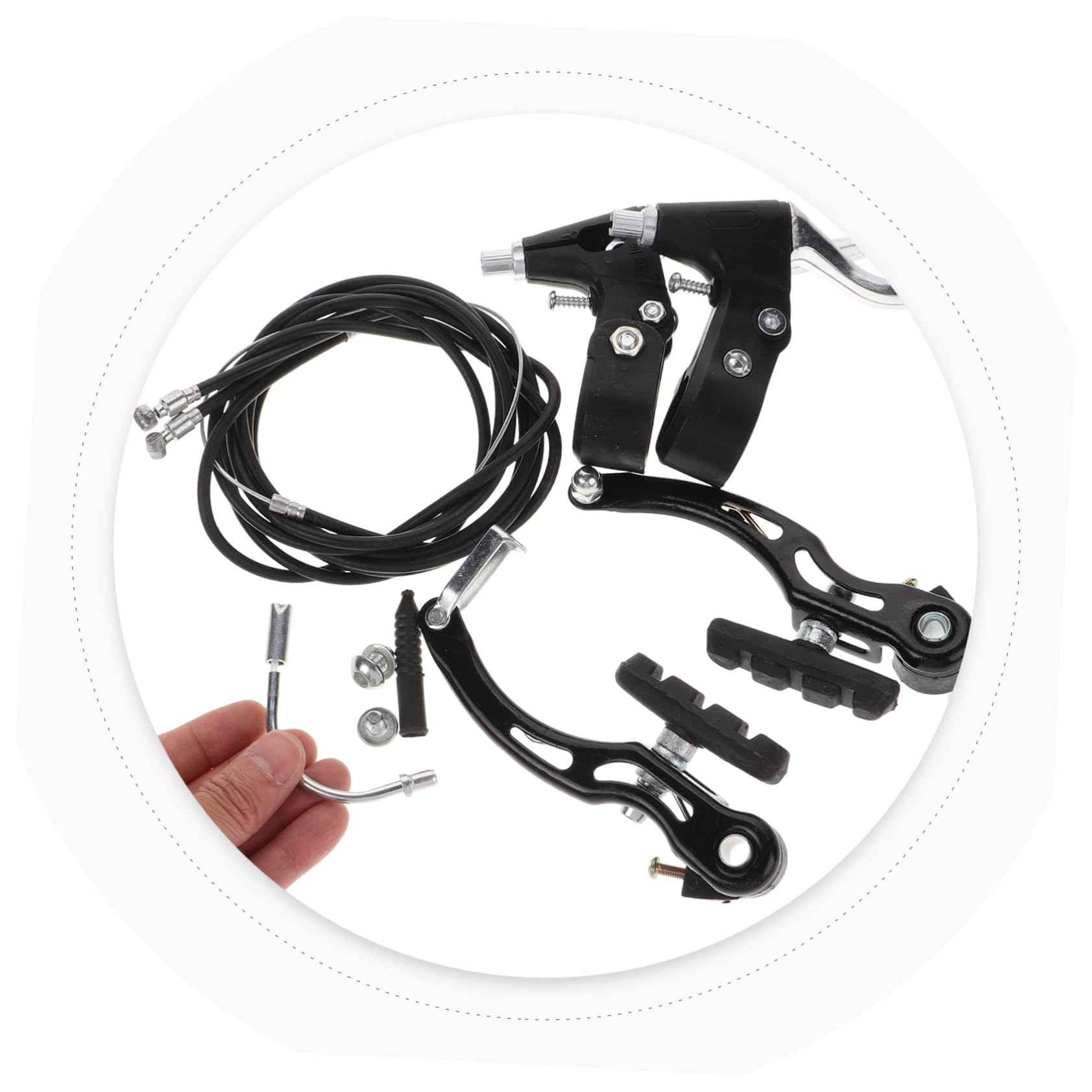 Toyvian Kit De Freno para Bicicleta De Montaña Maneta De Freno Delantero y Trasero Plegable Compatible Bicicletas De Montaña