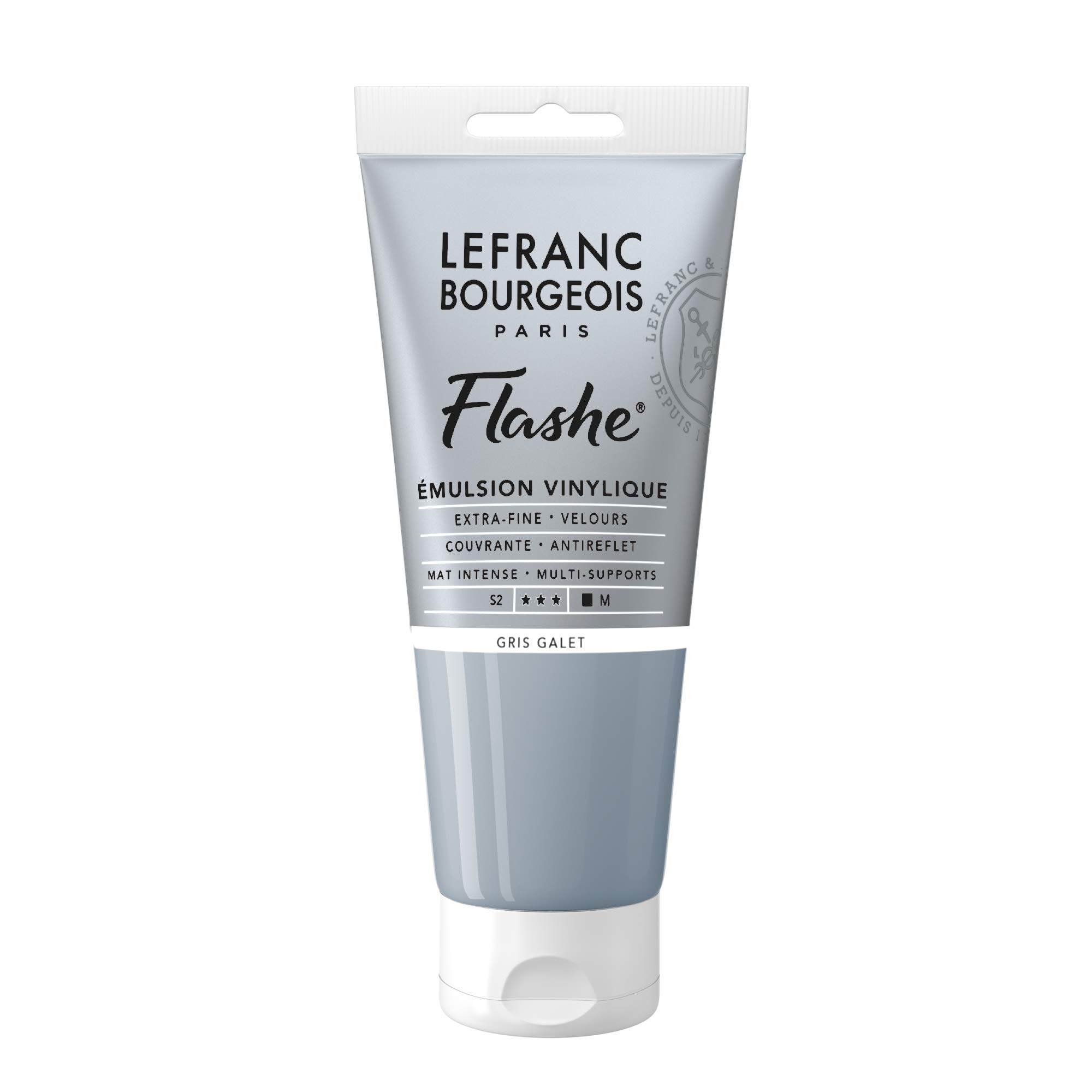Lefranc Bourgeois Flashe Vinyl Emulsion Paint 80ml Stone Grey For Artists Mat...