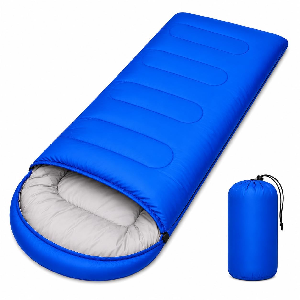 2-in-1 Detachable Sleeping Bag,Waterproof 4-Season Adult Sleeping Bags w/Removable Cotton Liner – Converts to 2 Lightweight Bags for Camping, Hiking, Travel-picture-10