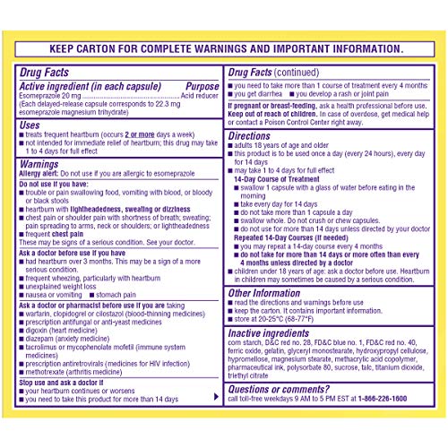 Nexium 24Hr (20Mg, 42 Count) Heartburn Relief #TOP7