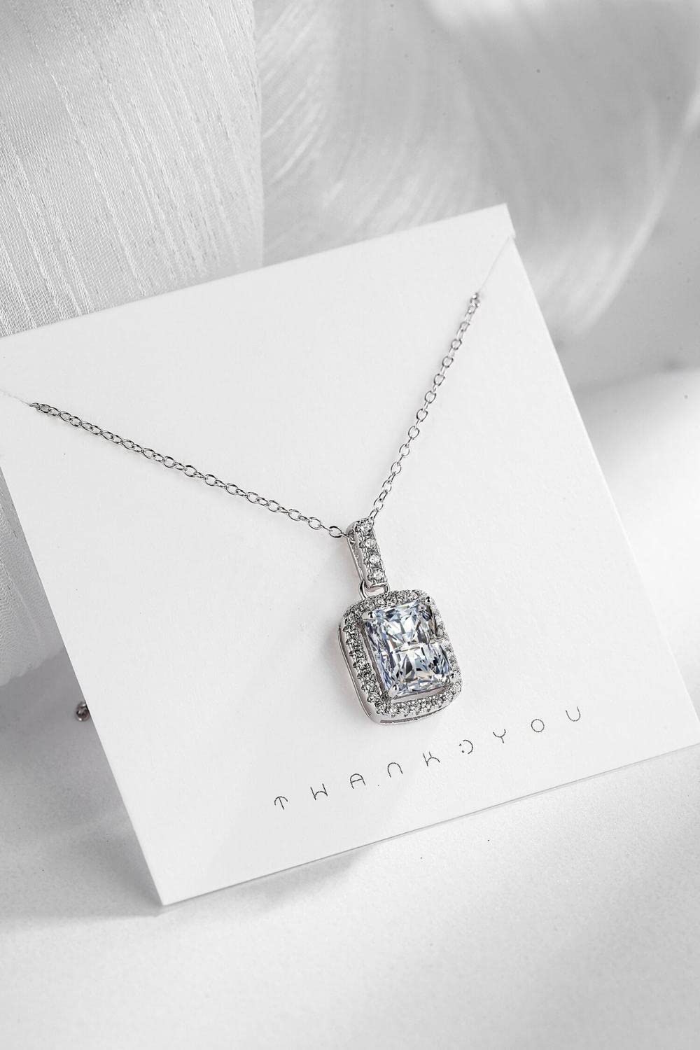 collar, Collar fino de ley for mujer plata S925 con circonita
