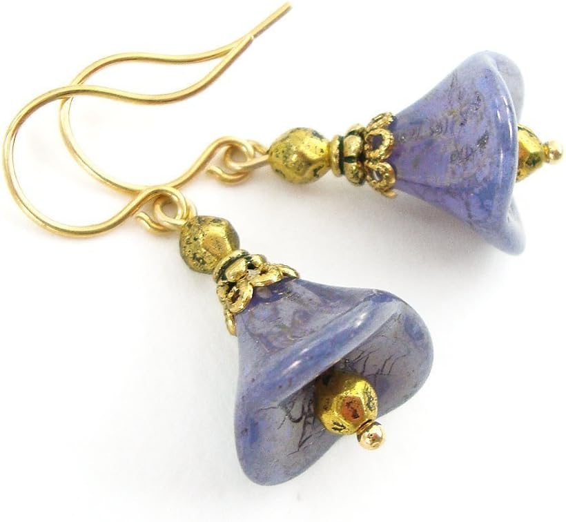 Lavender Flower Earrings
