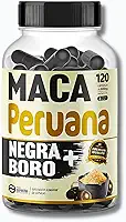 Maca Peruana Negra Premium com Boro 120 Cápsulas 500mg