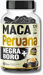 Maca Peruana Negra Premium com Boro 120 Cápsulas 500mg