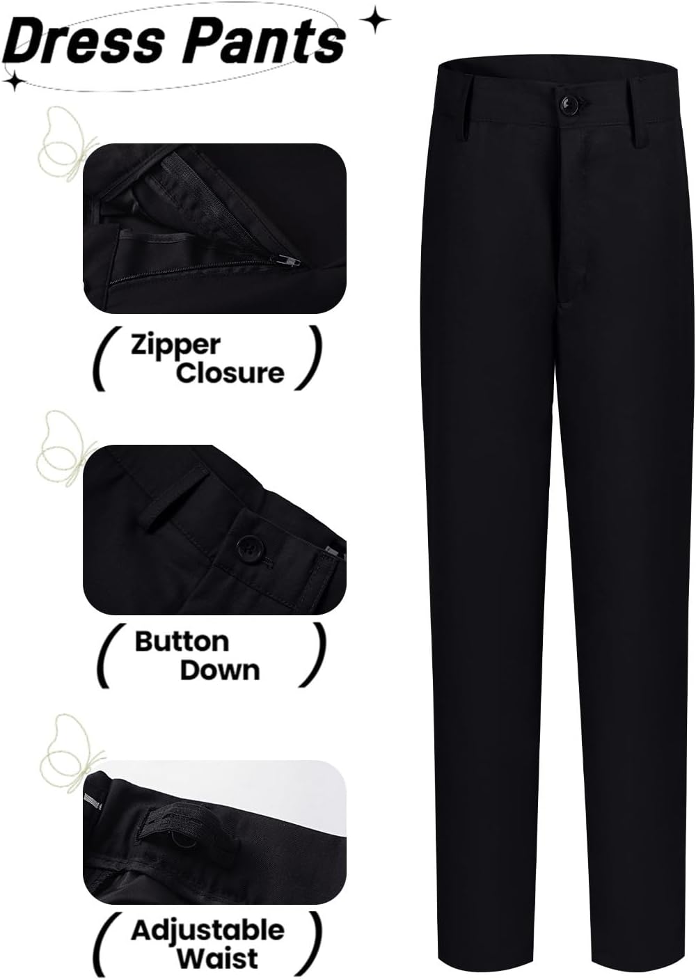 Yanlu Toddler Boys Formal Suits Set,Vest Pants Dress Shirt and Tie for Kids Boy Wedding Ring Bearer Oufit - Image 5