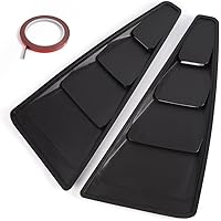 Vista 3 de G-PLUS Rejillas de Ventana Cubierta de la Cuchara Reemplazo De Ventilación Para Ford Mustang 2005-2014 1/4 Cuarto Lado Negro