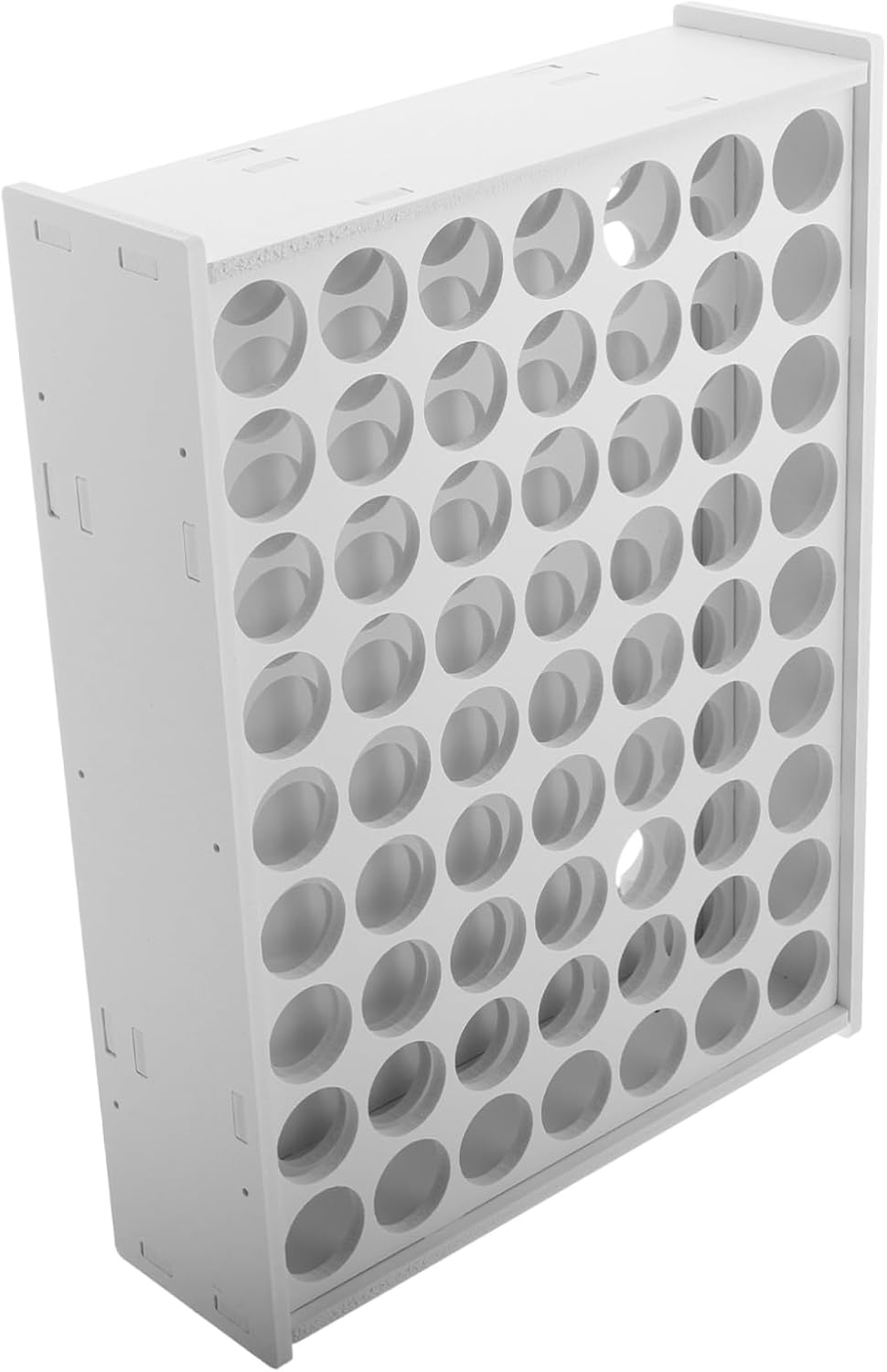 Wall Mount Paint Storage Organizer Rack, Vertical Plastic Holder