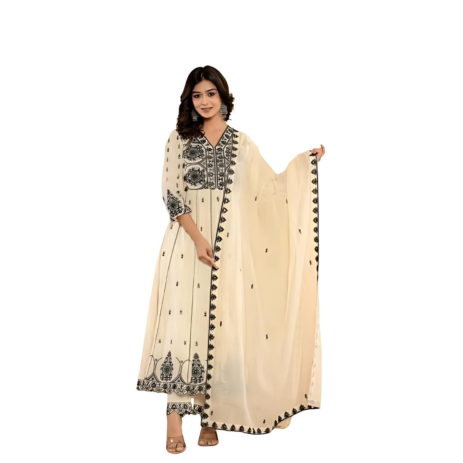 Varanga Women's Cotton Straight Salwar Suit Set  Comfortable, Elegant, And Stylish Traditional Wear For Every Occasion