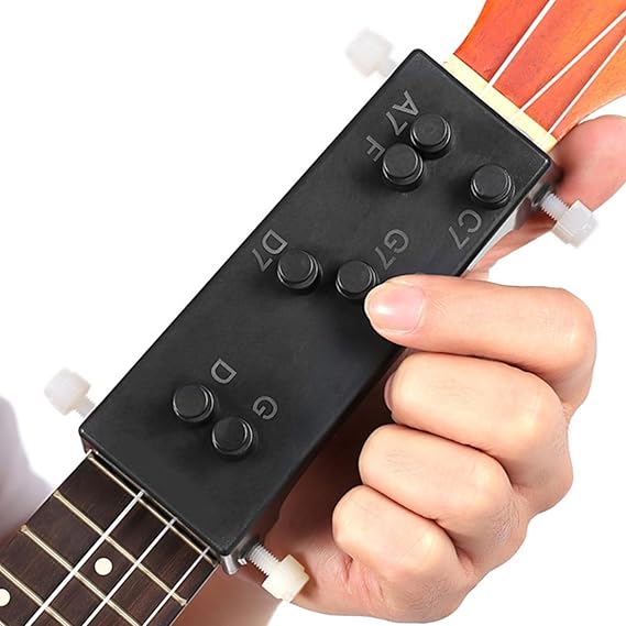 Guitar Chord Presser Ukulele Trainer Beginner Practice Tool Easy Press Kit Learning Aid for Acoustic Electric Guitar