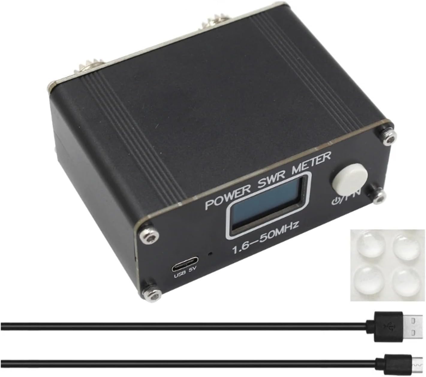 150W 1.6-50MHz SWR Antenna Tuner Perfect Antenna Performance Built-in Battery