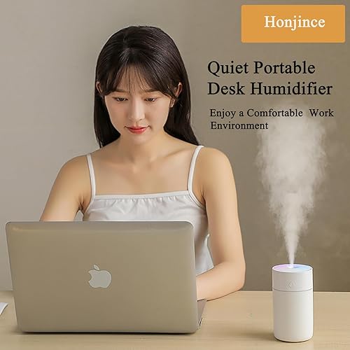 Miniatura 4 de Humidificador con luces de ambiente coloridas hidrata tu piel, alivia el estrés y te ayuda a dormir, fácil de llevar, se puede utilizar en el