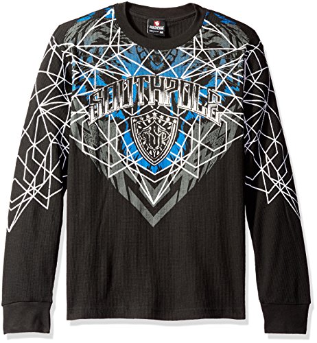 Southpole Men's Long Sleeve Graphic Thermal Logo and Top Geometric Prints