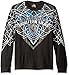 Southpole Men's Long Sleeve Graphic Thermal with Logo and Top Geometric Prints