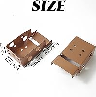 Vista 2 de TIHOOD 6PCS 2.5Inch Blind Brackets Low Profile Box Mounting Bracket for Window Blinds (Brown)