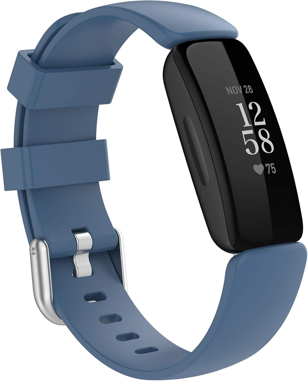 HQzon Band Compatible with Fitbit Inspire 2, Soft Silicone Adjustable Waterproof Sport Replacement Wristband Accessory for Inspire 2 Fitness Tracker