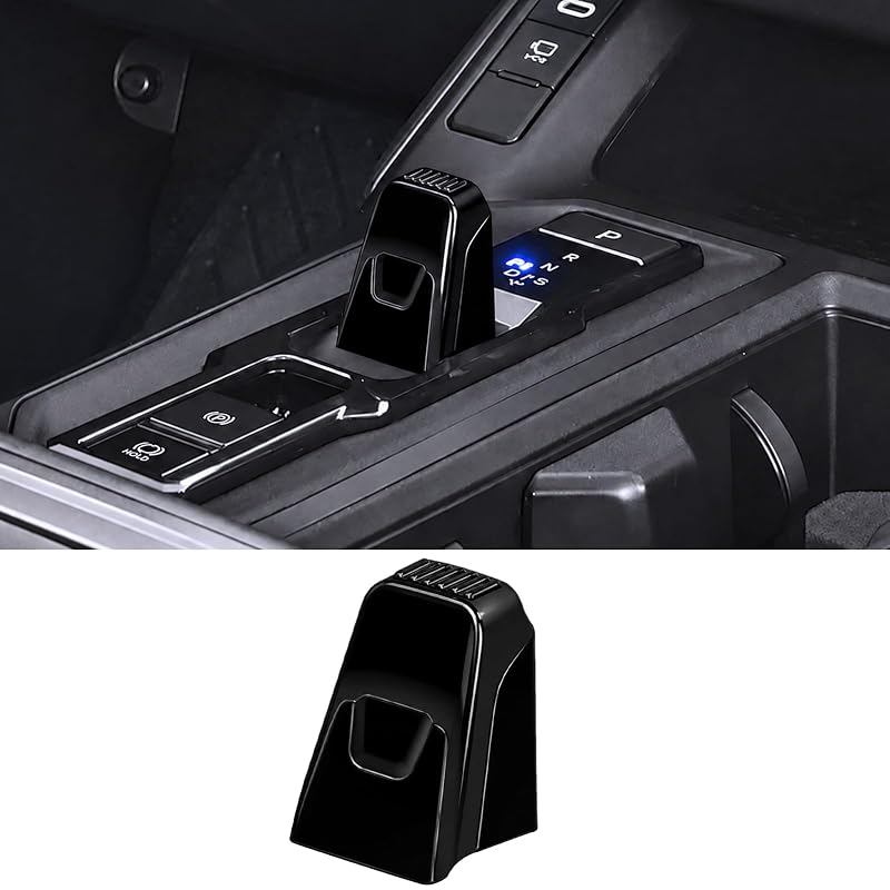 Capa de acabamento para seletor eletrônico de marchas Toyota RAV4 Hybrid Limited 2026, ABS, preto brilhante, HOLEMISINN