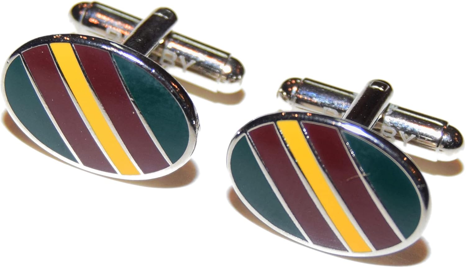 Polo Ralph Lauren Rugby Stripe Cufflinks in Maroon, Liberia Ubuy