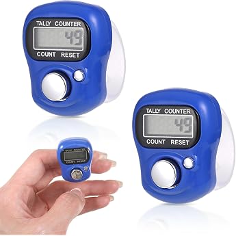 2 St ck Digitaler Fingerz hler Elektronische Fingerz hler Reihenz hler Mini Farbiger Handz hler Klicker Z hler Reihenz hler Mini Handz hler f r Die Z hlung von Innen und Au enaktivit ten