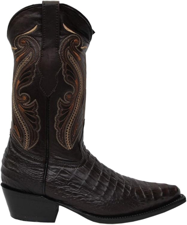 New Grinders Womens Indiana Brown Real Leather Cowboy Western Mid Calf