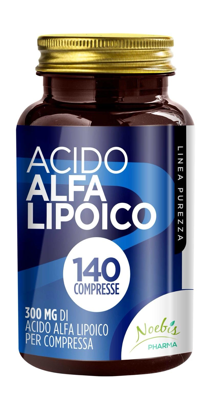 Acido Alfa Lipoico Noebis Pharma - 300 mg per Compressa - 140 Compresse - Supporto Antiossidante e Metabolismo Energetico