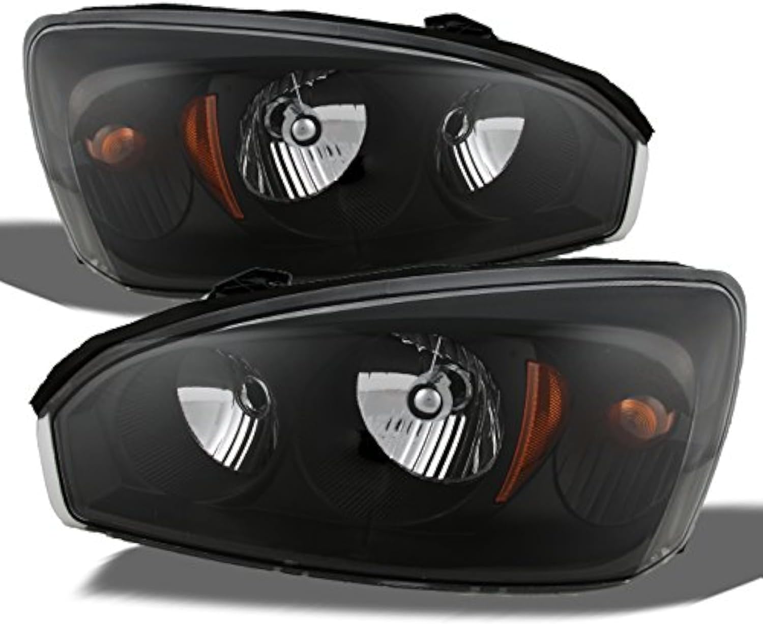AKKON - For Chevy Malibu OE Replacement Black Bezel Headlights Driver/Passenger Head Lamps Pair New