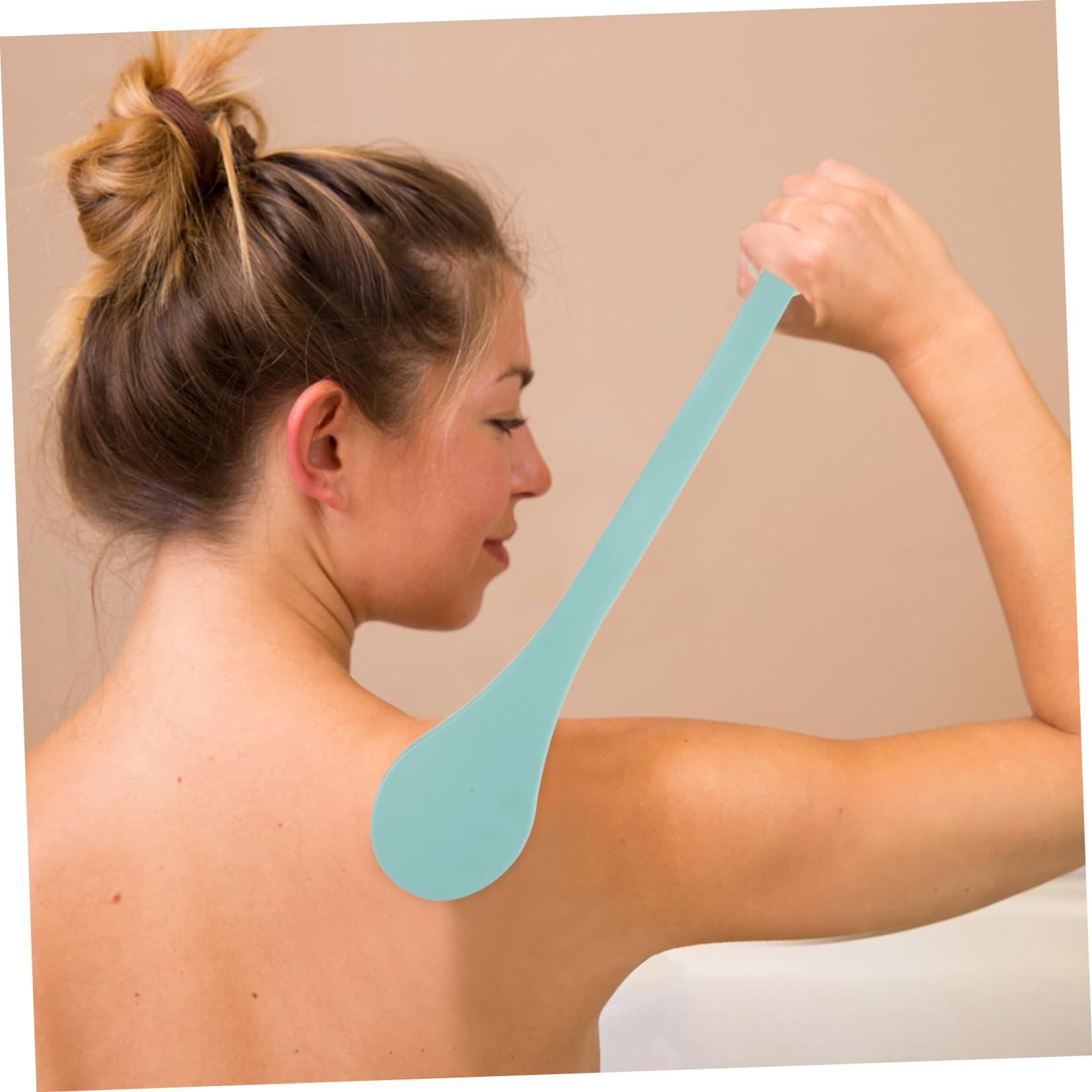 FRCOLOR 2 Pezzi Spazzola Da Bagno Ergonomica Spazzola Esfoliante Per La Schiena Spazzola Da Doccia in Silicone Verde Per Scrub Del Corpo