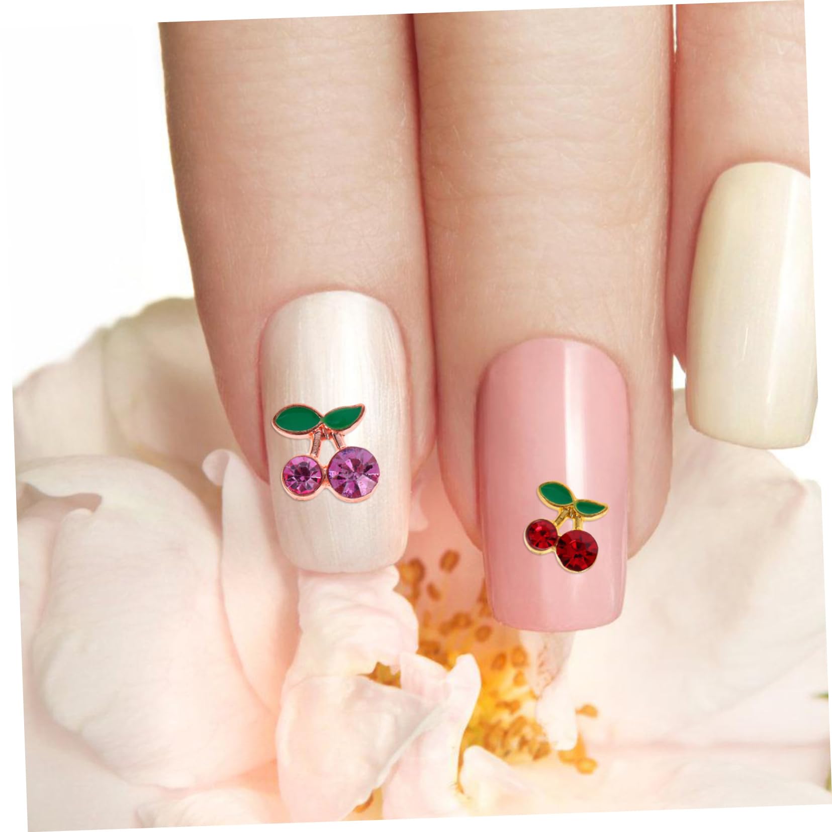 3 Set Charm Per Unghie Decorazioni Nail Art Per Manicur Te Adesivi Brillanti Per Unghie Naturali Unico 32 Pezzi*3