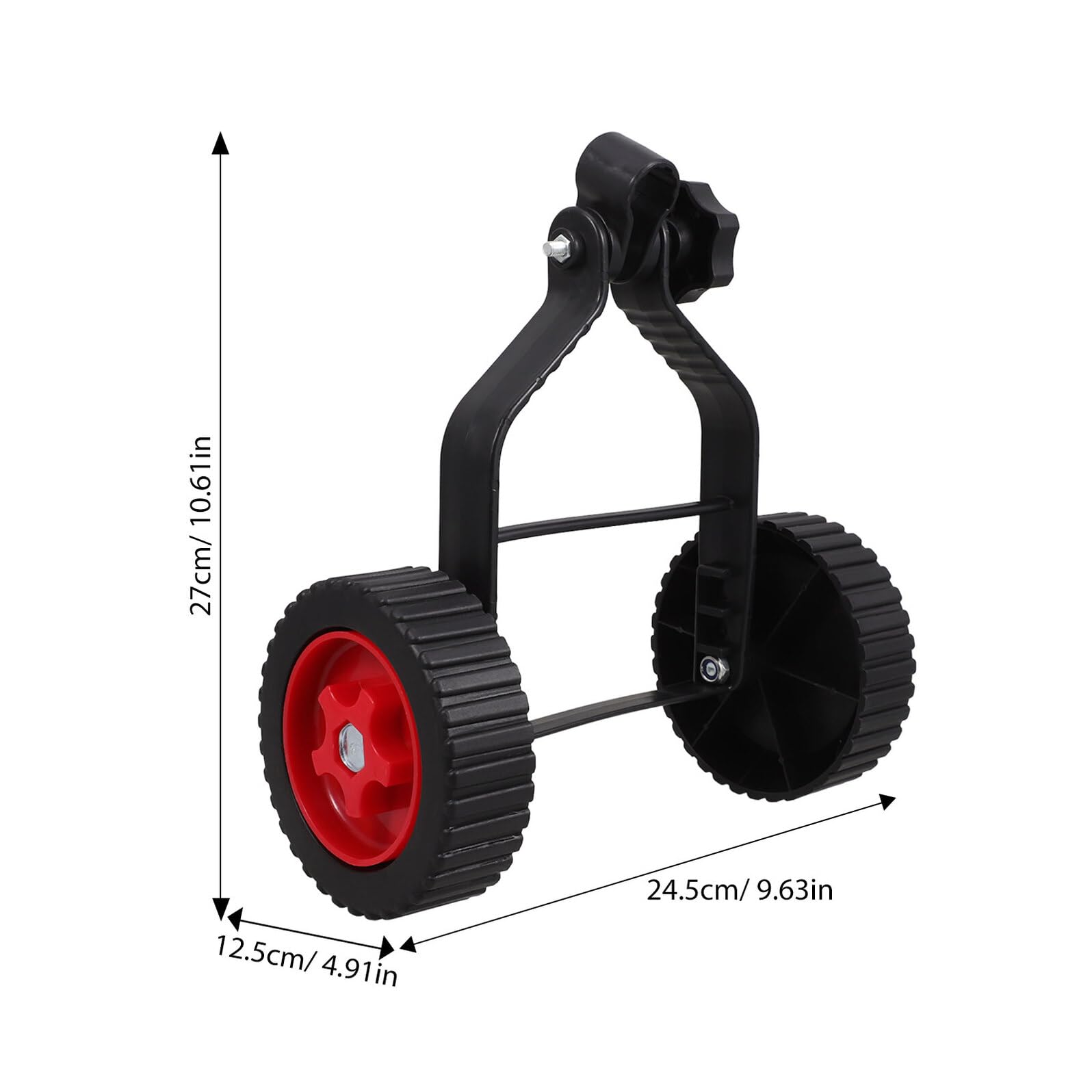 Abaodam Ruedas Auxiliares para Recortadora de Hilo 2 Piezas Plástico Resistente Antideslizantes Compatibles Cortacésped Accesorios de Soporte para Jardín Uso Exterior