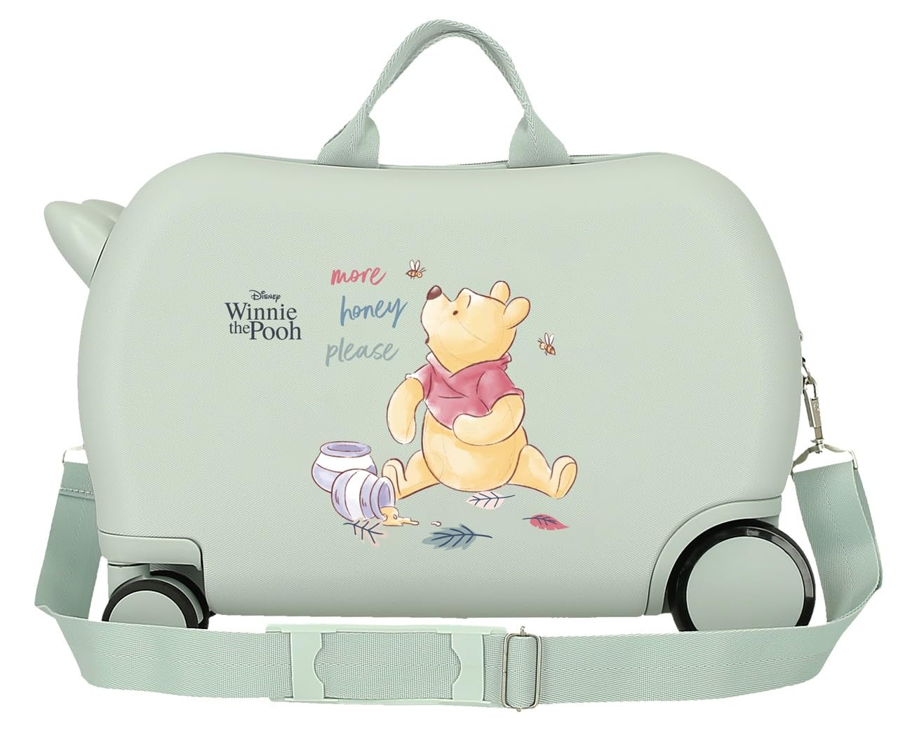 Joumma Disney Winnie The Pooh Maleta Infantil Verde 45x31x20 cm Rígida ABS 24,6L 1,8kg 4 Ruedas Equipaje de Mano