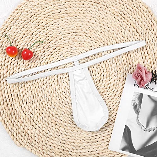 Linjinx Men's Micro Pouch Thongs G-String Mini Ultra-Thin Breathable Underwear Gays Sissy Panties3