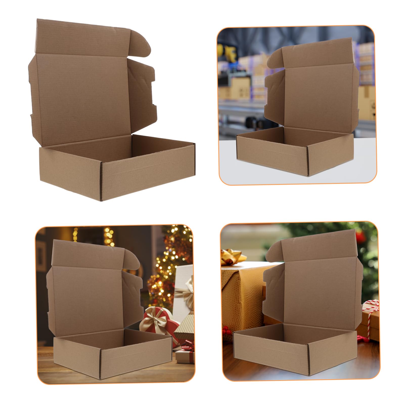 DOITOOL 25 Pièces Boîtes Emballage Carton Cartons de Déménagement Stockage pour Colis