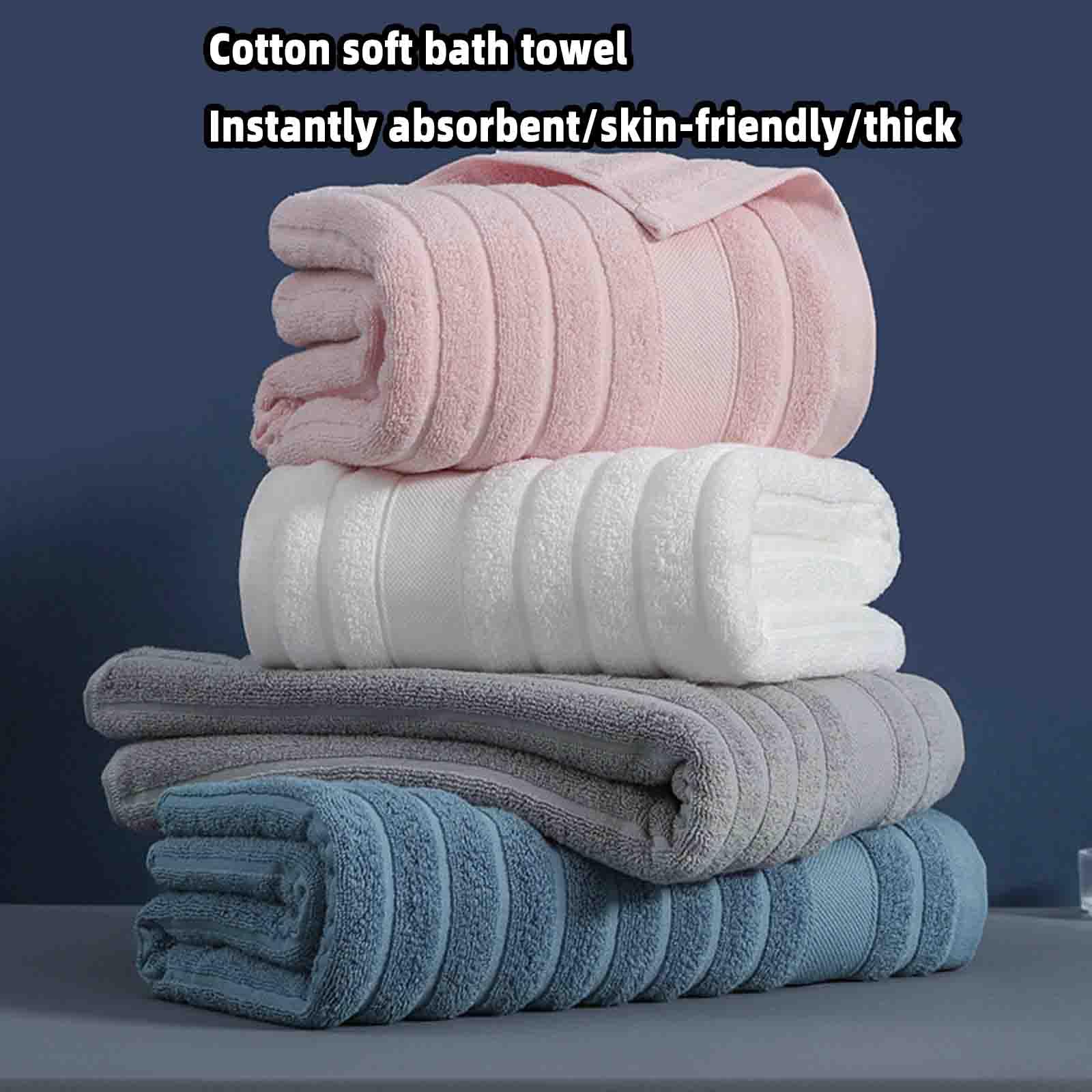 JUSHZ Mikrofaser Badetuch Strandtuch Duschtücher Badetücher Beach Towel Badehandtuch Strandtücher Groß Strandhandtuch Handtücher Frottee Struktur Herren Baumwolle Erwachsener Geschenk (70x140cm,Blue)