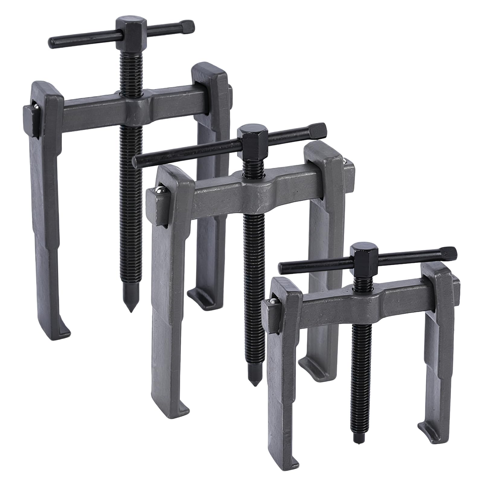 Juego de 3 extractores de rodamientos, extractores de doble mandíbula, 3 pulgadas, 4 pulgadas, 6 pulgadas, 20 – 85 mm, extractor especial de garras finas, extractor de ruedas, 1 – 3 tonos