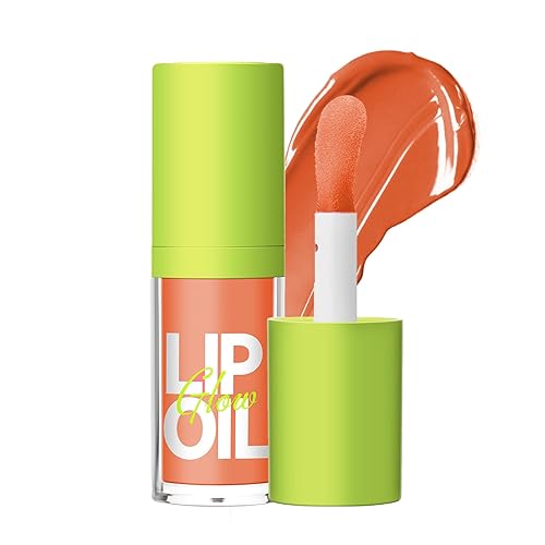 Amorebelle Brillo labial voluminoso, aceite hidratante no pegajoso con ácido hialurónico, brillo labial de aceite graso con hidratación sin peso,