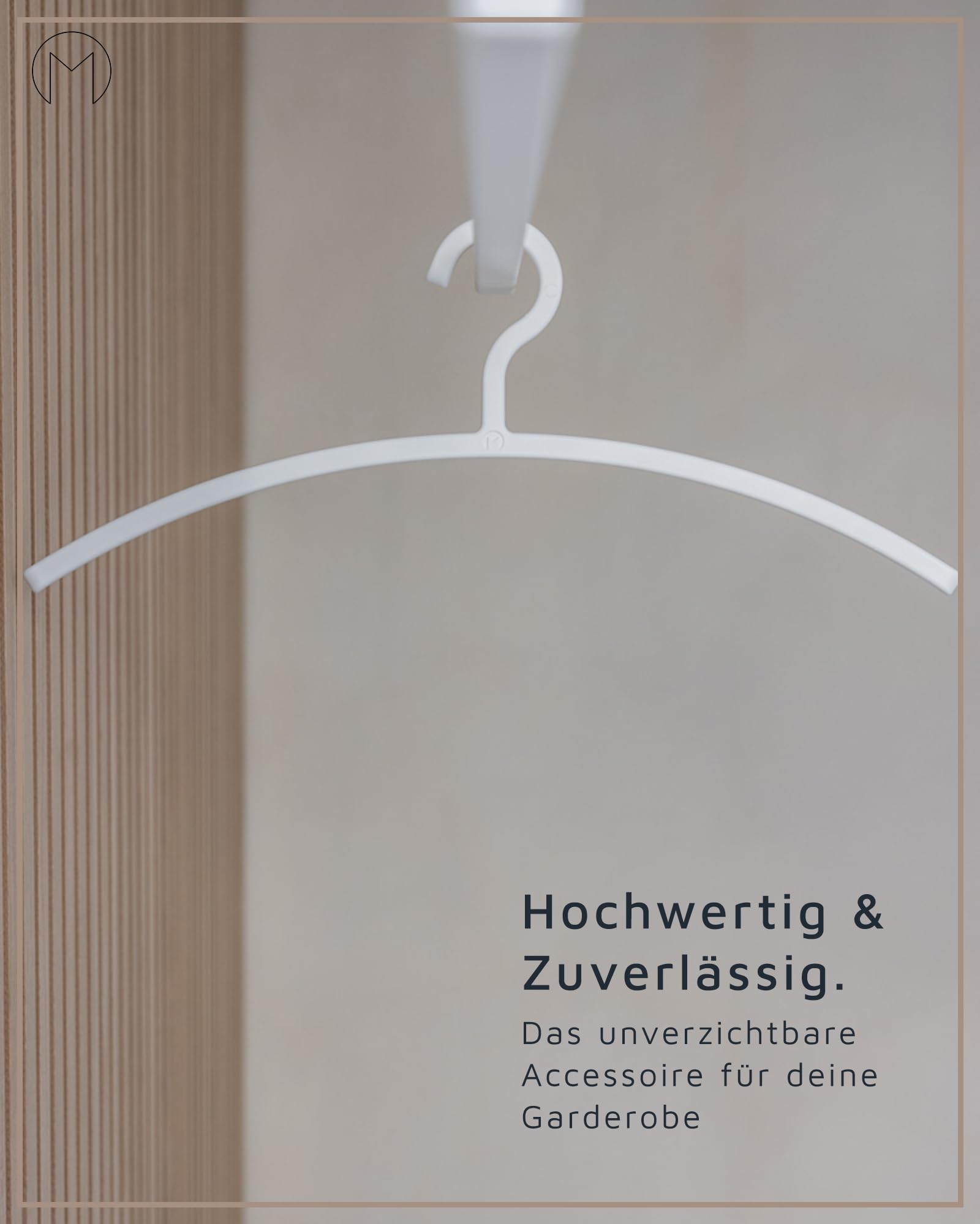 Metallbude Kleiderbügel FAY - 6er Set Schwarz - Bügel Kunststoff - Modernes & Platzsparendes Design - Leichtes Material - 46 cm