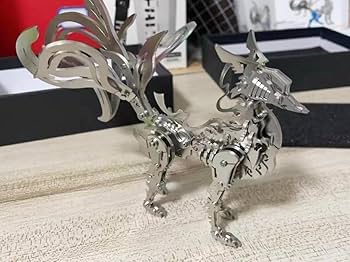 Amazon | 钢魔兽 鋼魔獣 九尾の狐 3D 立体 金属模型 メタル