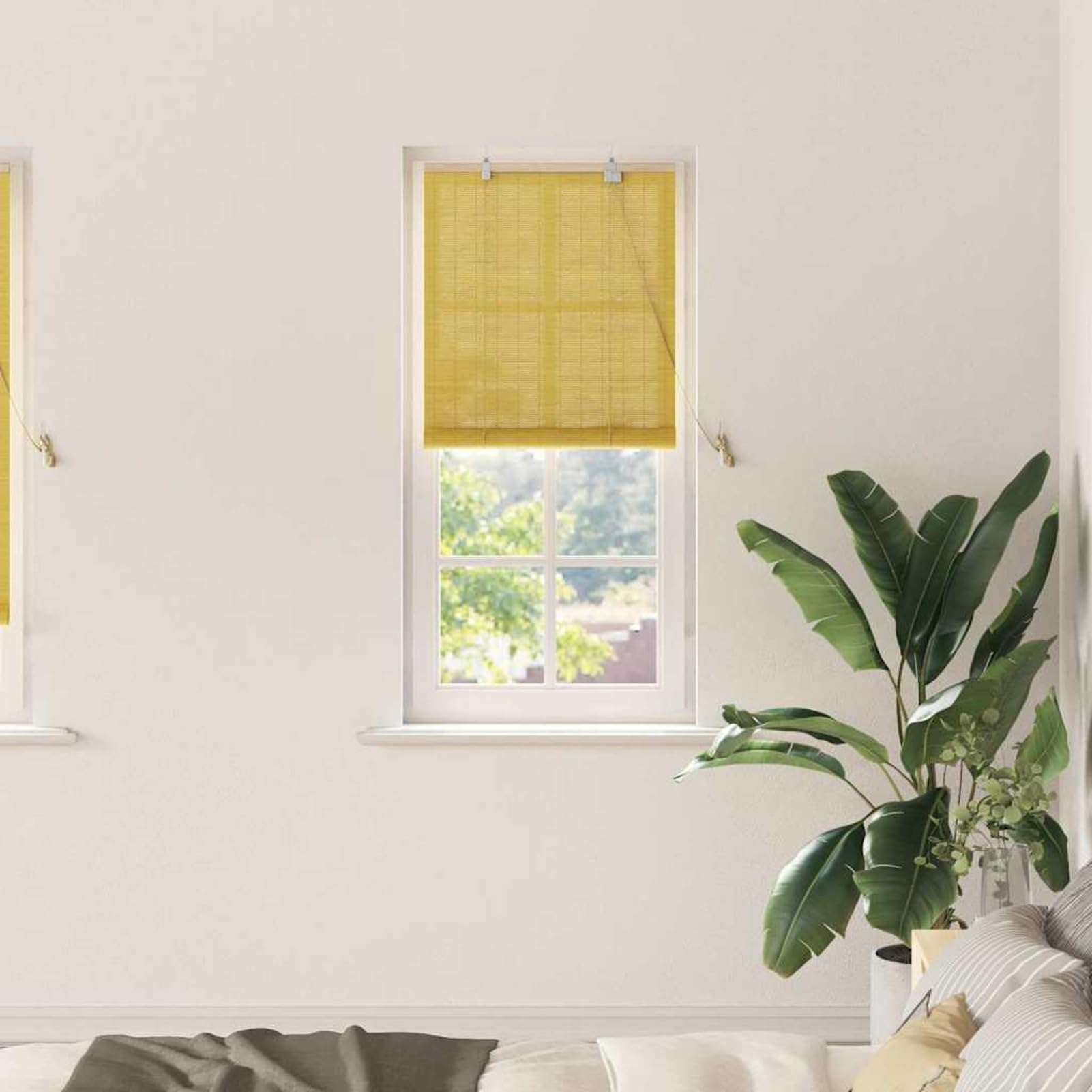 Store plissé en bambou de haute qualité pour une décoration épurée