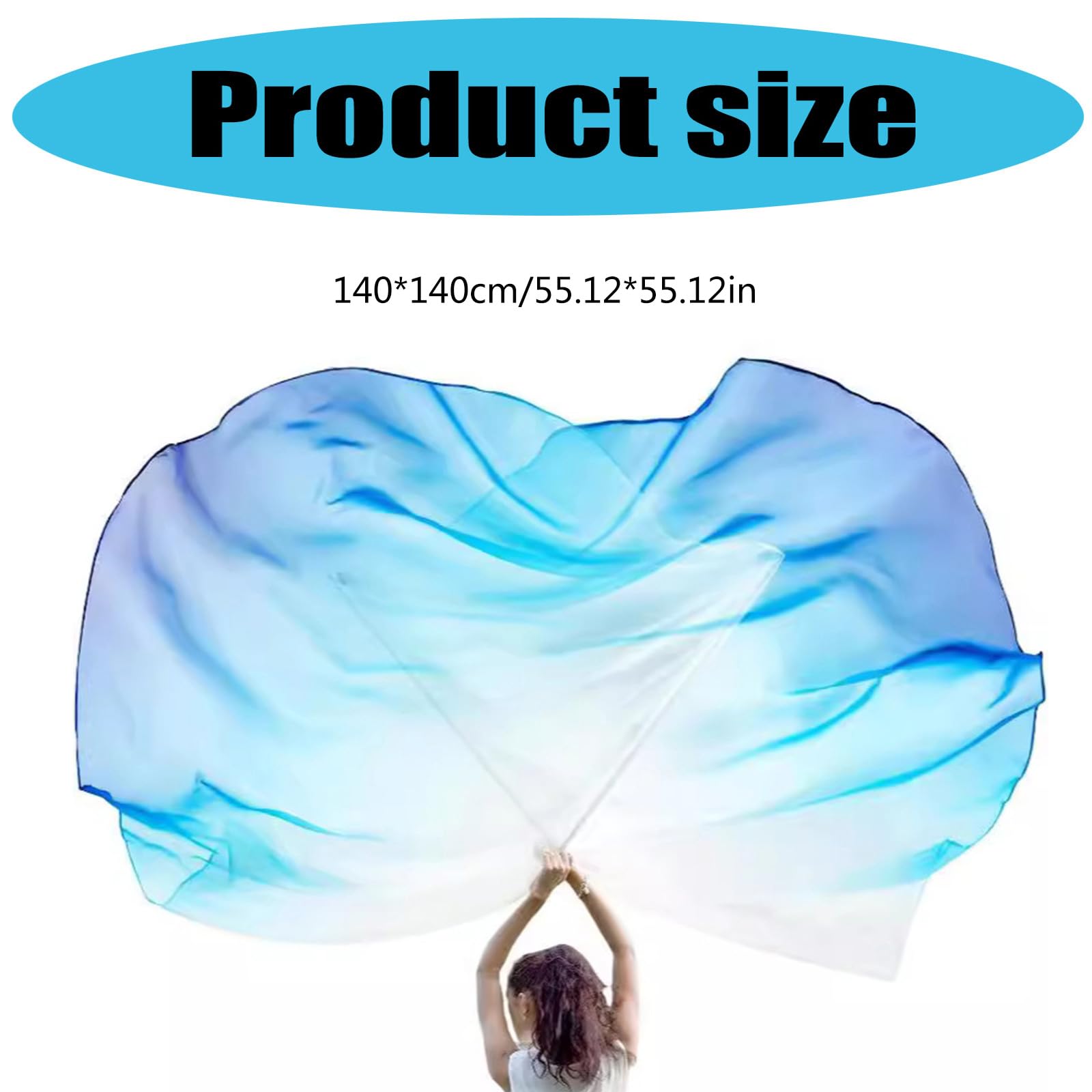 Lot de 2 drapeaux de danse avec tige évolutive pour une utilisation durable