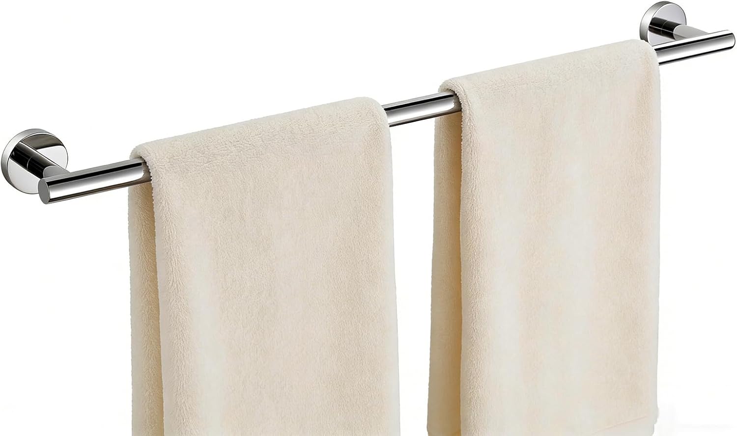 SEIDO 36 Inch Chrome Towel Bar for Bathroom Wall, SUS 304 Stainless Steel Towel Holder with 33" Usable Length, Heavy Duty Towel Rack for Bathroom 22lb Capacity, w/All Mounting Hardware