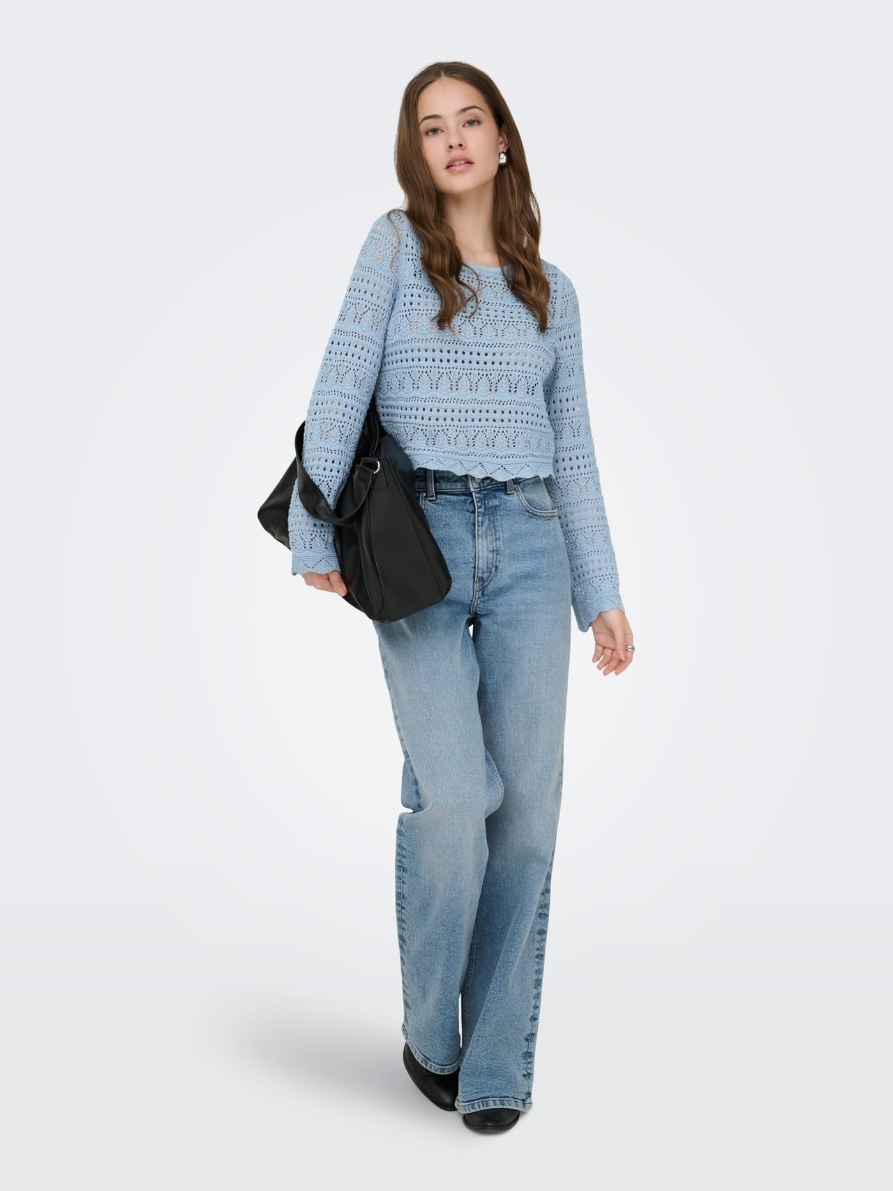 ONLY Onlelke Life Ls Pullover KNT Nca Pull Femme